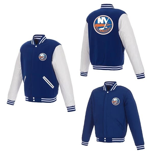 NHL New York Islanders Blue-White reversible Jacket