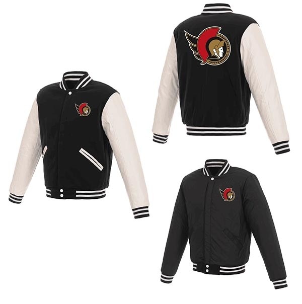 NHL Ottawa Senators Black-White reversible Jacket