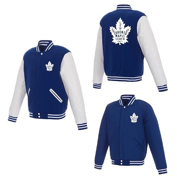 NHL Toronto Maple Leafs Blue-White reversible Jacket