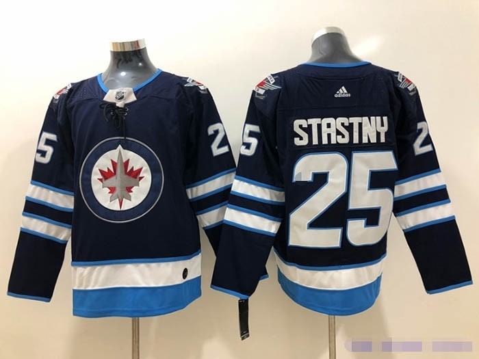 NHL Winnipeg Jets #25 Paul Stastny Navy blue Adidas Jersey