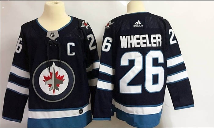 NHL Winnipeg Jets #26 Blake Wheeler Navy blue Adidas Jersey