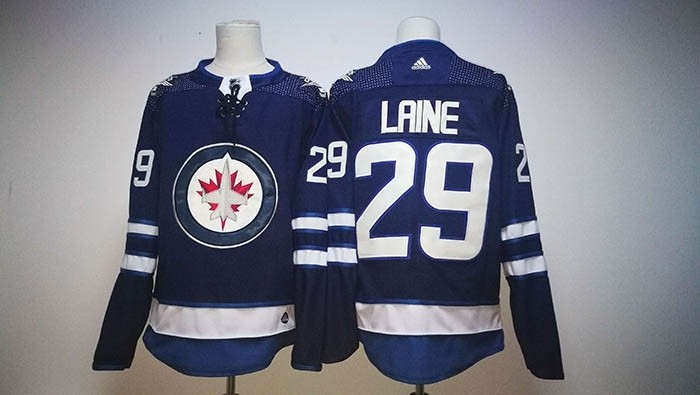 NHL Winnipeg Jets #29 Patrik Laine Navy blue Adidas Jersey