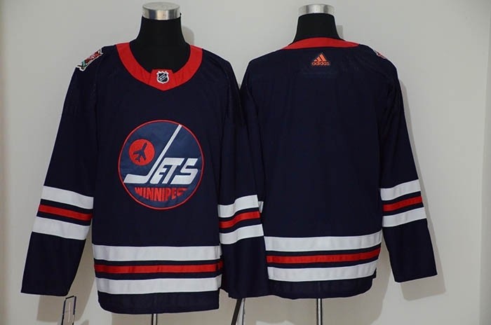 NHL Winnipeg Jets Blank Navy 2019 Heritage Classic Breakaway Adidas Jersey