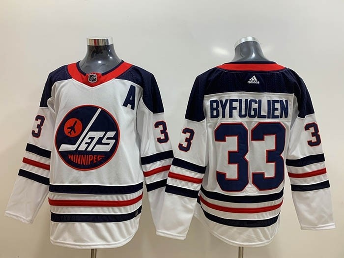 NHL Winnipeg Jets #33 Dustin Byfuglien White Breakaway Heritage Adidas Jersey