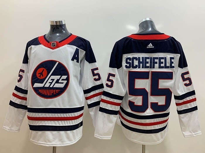 NHL Winnipeg Jets #55 Mark Scheifele White Breakaway Heritage Adidas Jersey