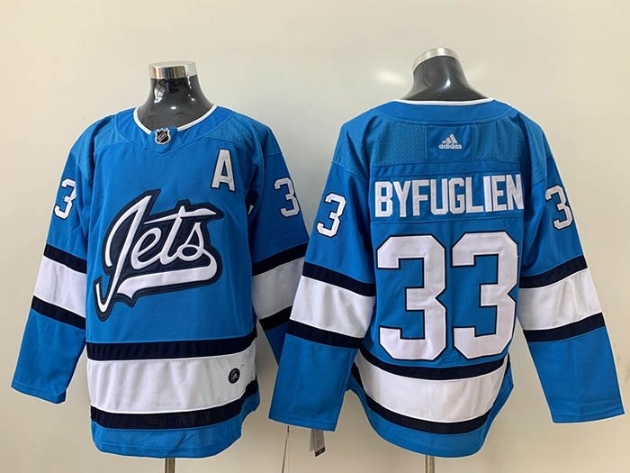 NHL Winnipeg Jets #33 Dustin Byfuglien Sky Blue Alternate Adidas Jersey