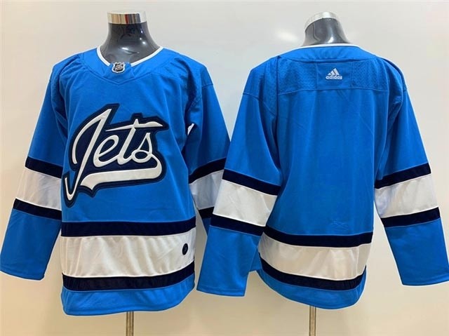 NHL Winnipeg Jets Blank Sky Blue Alternate Adidas Jersey