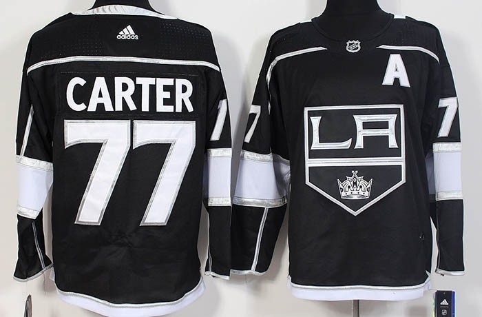 NHL Los Angeles Kings #77 Jeff Carter Black Adidas Jersey