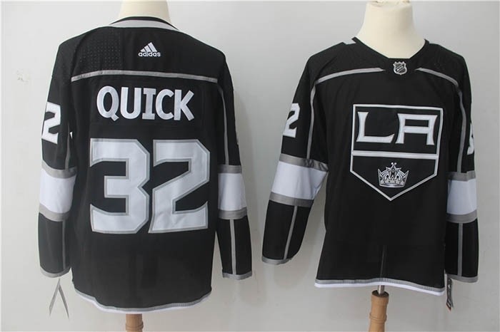 NHL Los Angeles Kings #32 Jonathan Quick Black Adidas Jersey