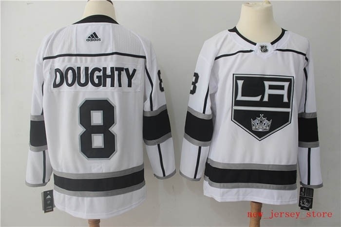 NHL Los Angeles Kings #8 Drew Doughty White Adidas Jersey