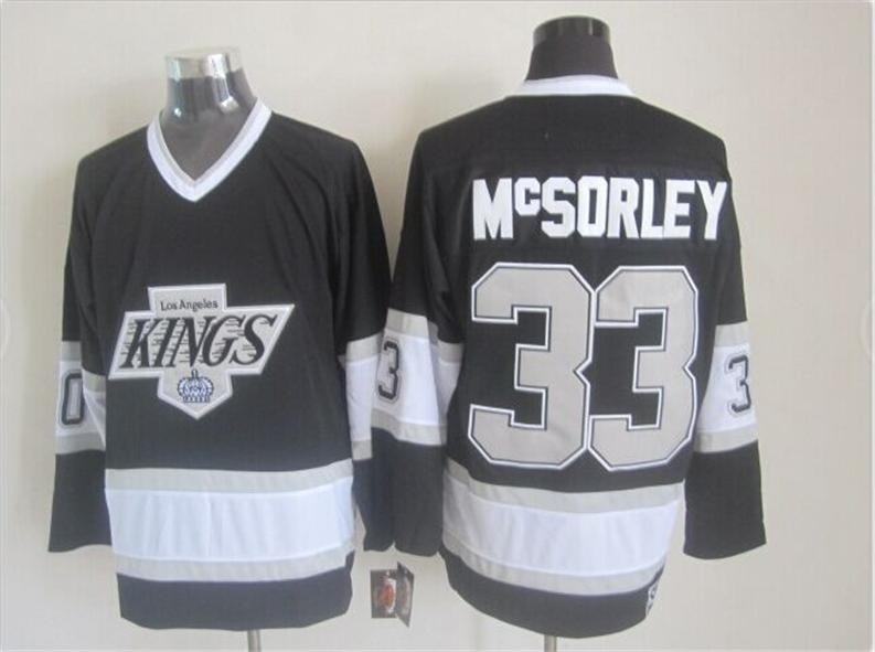 Men's Los Angeles Kings #33 Martin McSorley Black Throwback CCM Jersey