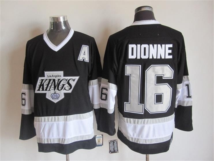 Men's Los Angeles Kings #16 Marcel Dionne Black Throwback CCM Jersey