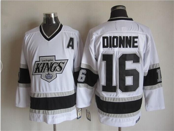 Men's Los Angeles Kings #16 Marcel Dionne White Throwback CCM Jersey