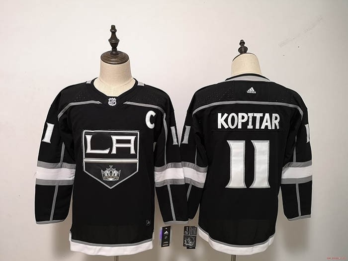 Women Los Angeles Kings #11 Anze Kopitar Black Adidas Jersey