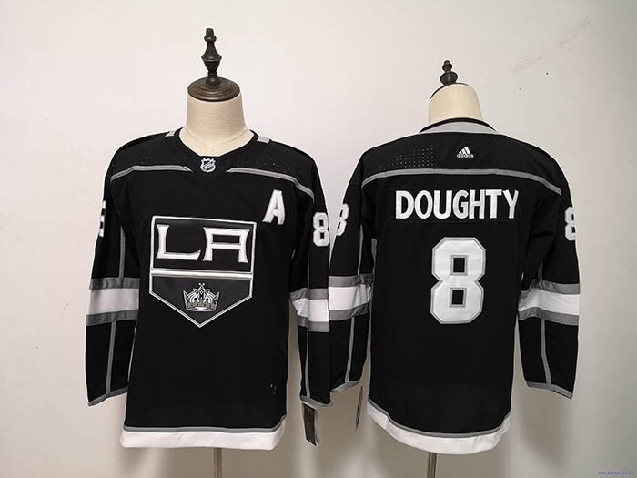 Youth Los Angeles Kings #8 Drew Doughty Black Adidas Jersey