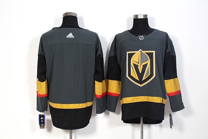 NHL Vegas Golden Knights Blank Grey Adidas Jersey