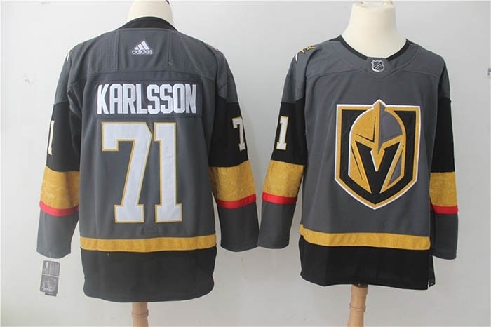 NHL Vegas Golden Knights #71 William Karlsson Grey Adidas Jersey