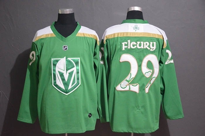 NHL Vegas Golden Knights #29 Marc-Andre Fleury Green Adidas Jersey