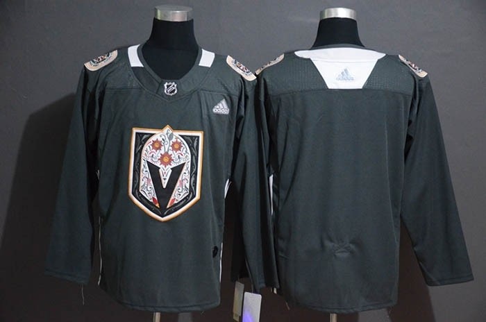 NHL Vegas Golden Knights Blank Gray Dia De Los Muertos Adidas Jersey