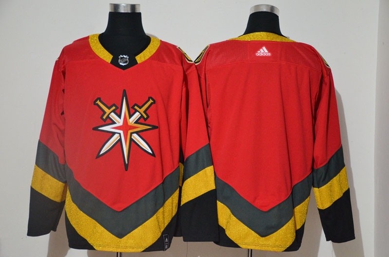 Men's Vegas Golden Knights Blank Red 2021 Retro Fourth Jersey