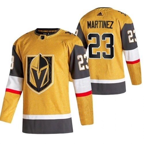 Men's Vegas Golden Knights #23 Alec Martinez 2020-21 Gold Alternate Adidas Jersey