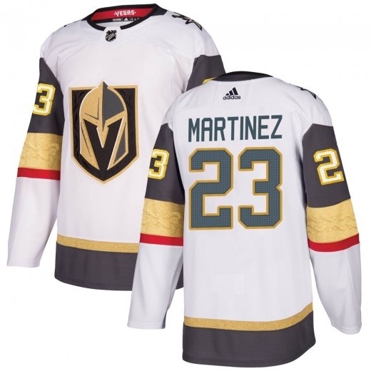 Men's Vegas Golden Knights #23 Alec Martinez White Away Adidas Jersey