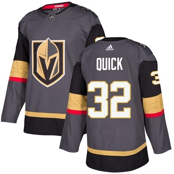 Men's Vegas Golden Knights #32 Jonathan Quick Gray Jersey