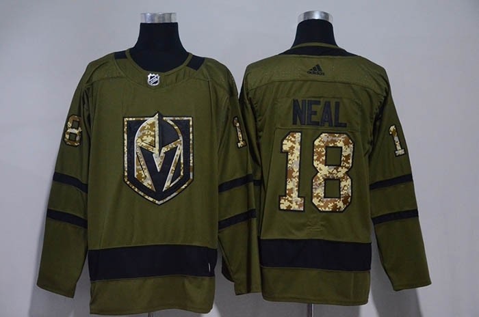 Women Vegas Golden Knights #18 James Neal Olive Green Adidas Jersey