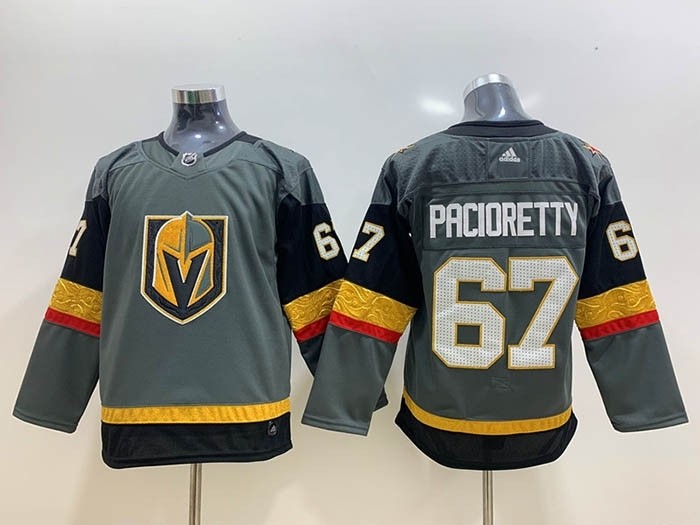 Women Vegas Golden Knights #67 Max Pacioretty Grey Adidas Jersey