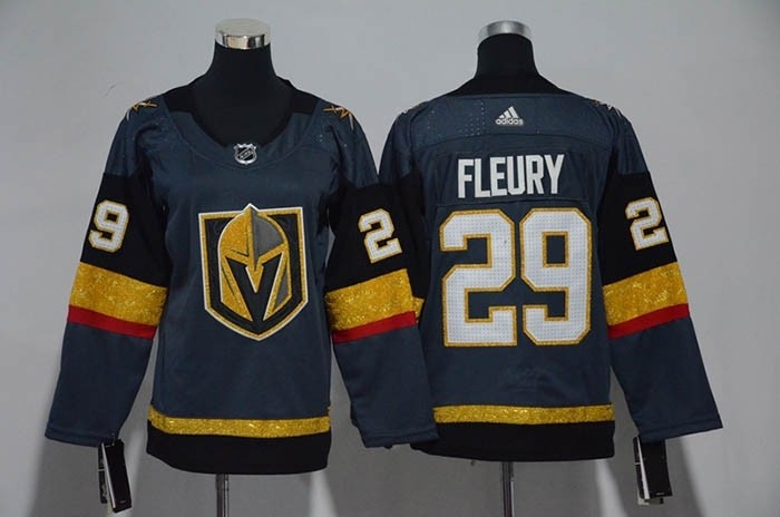 Youth Vegas Golden Knights #29 Marc-Andre Fleury Grey Adidas Jersey