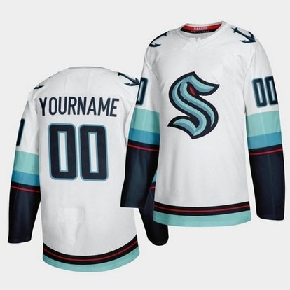 NHL Seattle Kraken Custom White Adidas Jersey(Name and number remark in comment column)