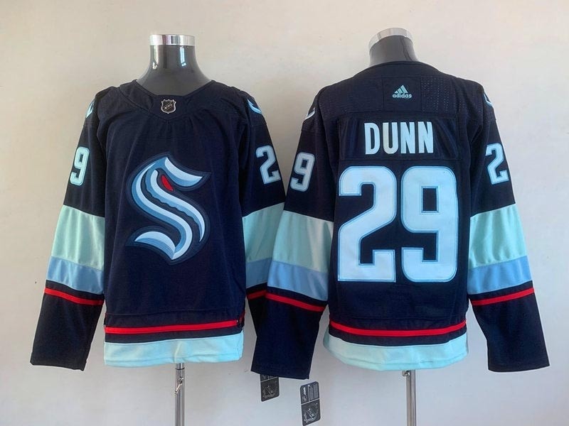 Men's Seattle Kraken #29 Vince Dunn Navy Adidas Stitched NHL Jersey