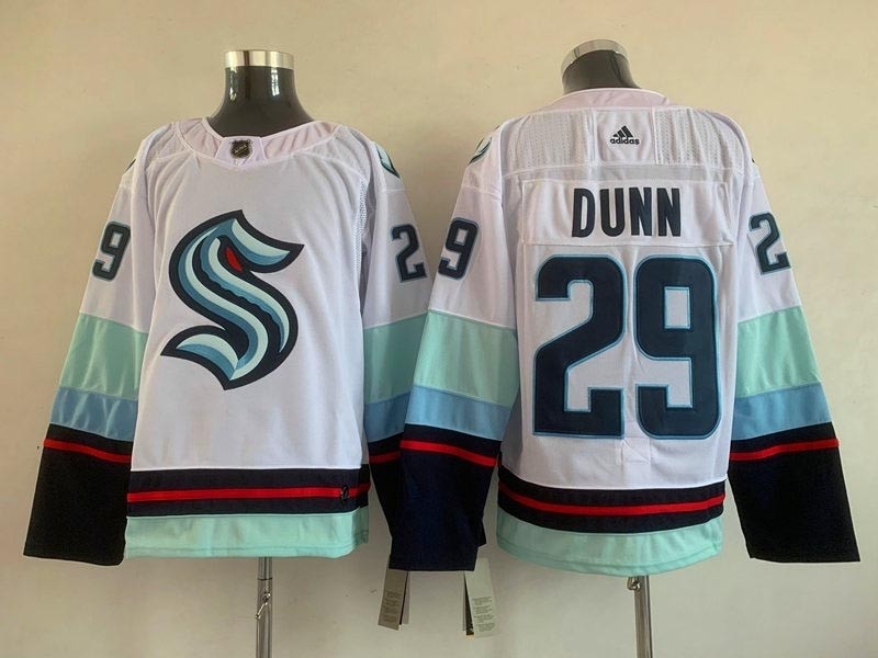 Men's Seattle Kraken #29 Vince Dunn White Adidas Stitched NHL Jersey