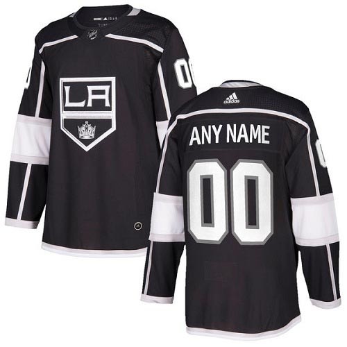 Men's Adidas Kings Personalized Authentic Black Home NHL Jersey(Name and number remark in comment column)