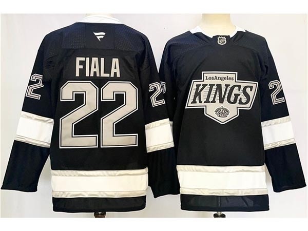 Men's Los Angeles Kings #22 Kevin Fiala 2024-25 Home Black Jersey