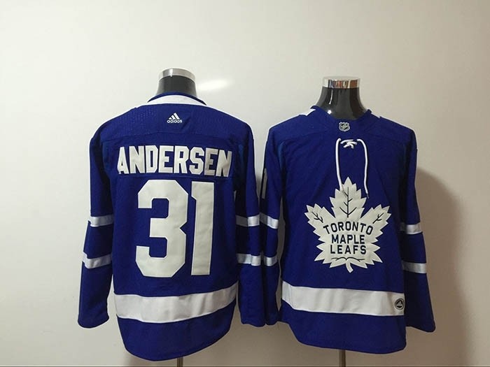 NHL Tonrto Maple Leafs #31 Frederik Andersen Blue Adidas Jersey