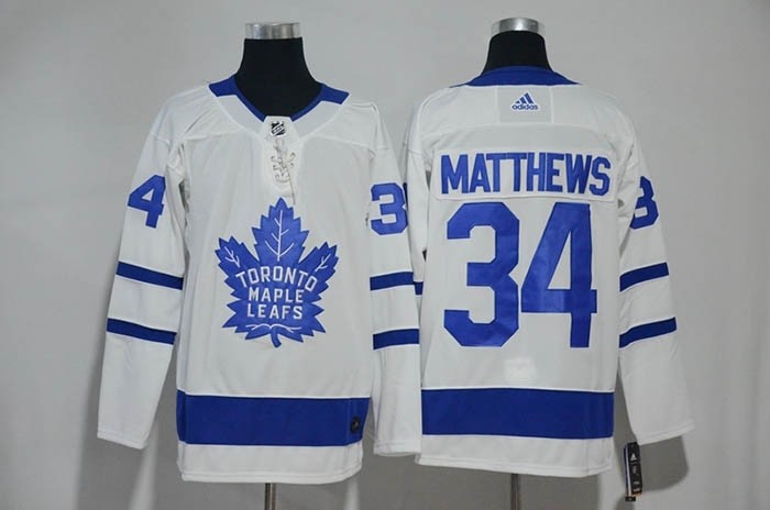 NHL Tonrto Maple Leafs #34 Auston Matthews White Adidas Jersey