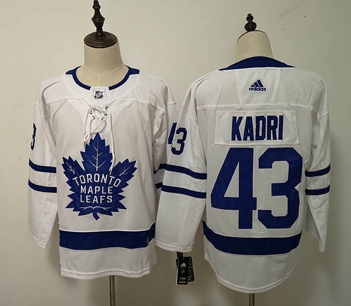 NHL Tonrto Maple Leafs #43 Nazeem Kadri White Adidas Jersey