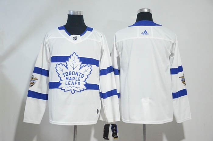 NHL Tonrto Maple Leafs Blank White 2018 Stadium Series Adidas Jersey