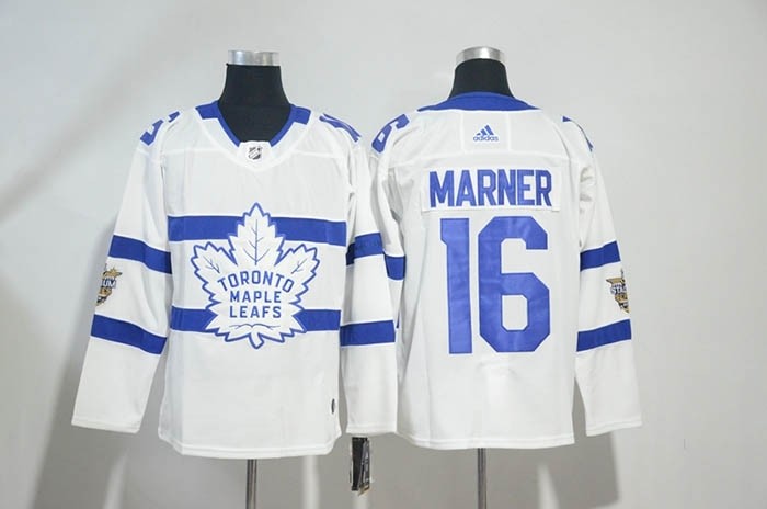 NHL Tonrto Maple Leafs #16 Mitch Marner White 2018 Stadium Series Adidas Jersey