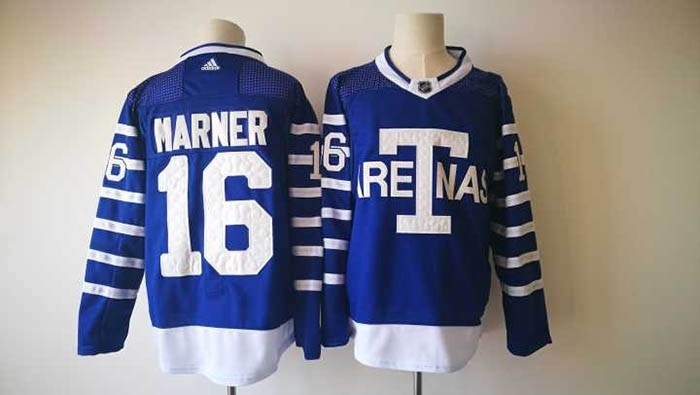 NHL Tonrto Maple Leafs #16 Mitch Marner Blue 1918 Arenas Throwback Adidas Jersey