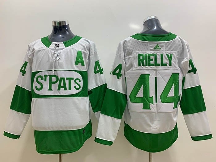 NHL Tonrto Maple Leafs #44 Morgan Rielly White Green St. Pats Adidas Jersey