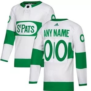 NHL Tonrto Maple Leafs Custom White Green St. Pats Adidas Jersey(Name and number remark in comment column)