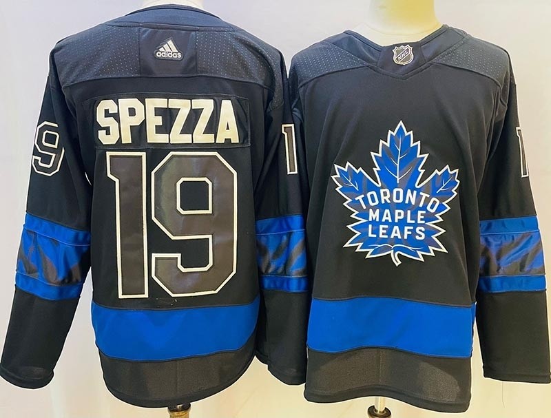 Men's Toronto Maple Leafs #19 Jason Spezza Black-blue 2022 New 'Next Gen' Alternate Jersey