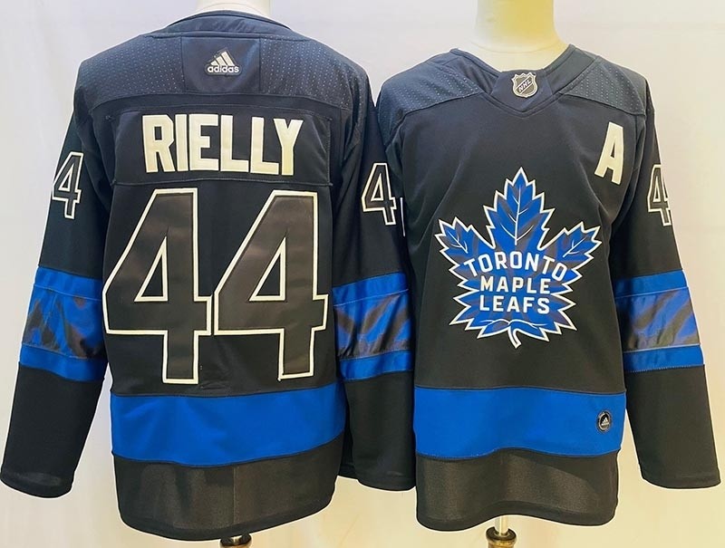 Men's Toronto Maple Leafs #44 Morgan Rielly Black-blue 2022 New 'Next Gen' Alternate Jersey