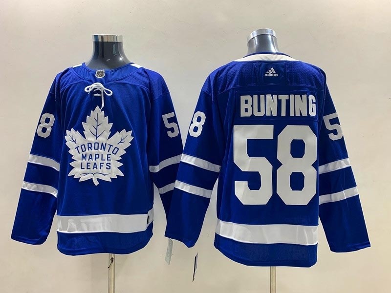 NHL Toronto Maple Leafs #58 Michael Bunting blue adidas jersey