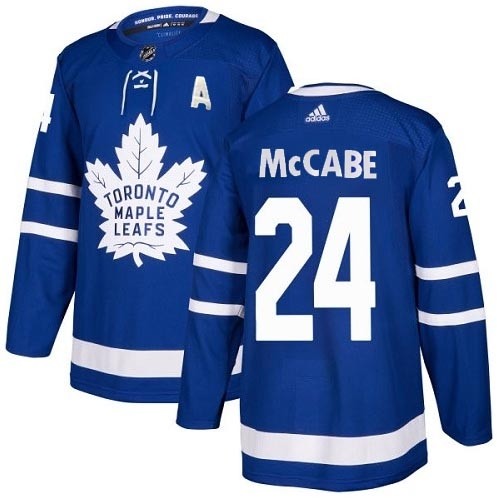 NHL Toronto Maple Leafs #24 Bryan McCabe blue With A Patch adidas jersey