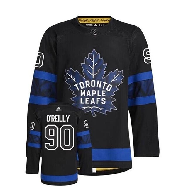 Men's Toronto Maple Leafs #90 Ryan O'Reilly Black Alternate Reversible Jersey