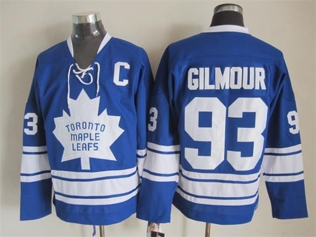 NHL Toronto Maple Leafs #93 Doug Gilmour blue Third Throwback CCM jersey