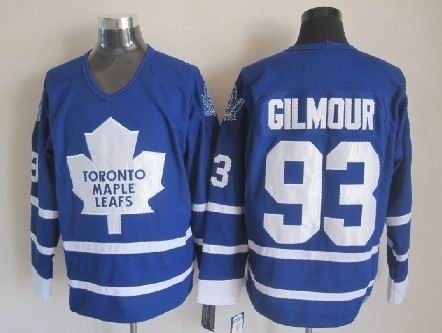 NHL Toronto Maple Leafs #93 Doug Gilmour blue Throwback CCM jersey